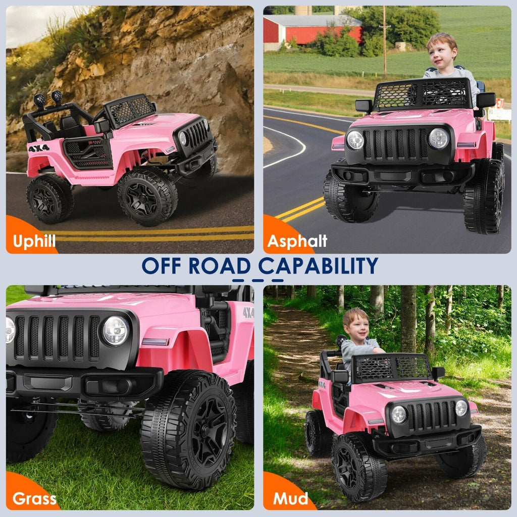 12V Electric Kids Ride On Jeep Toy Car with Remote Control - Available in 5 Colors - Perfect Gift for Children