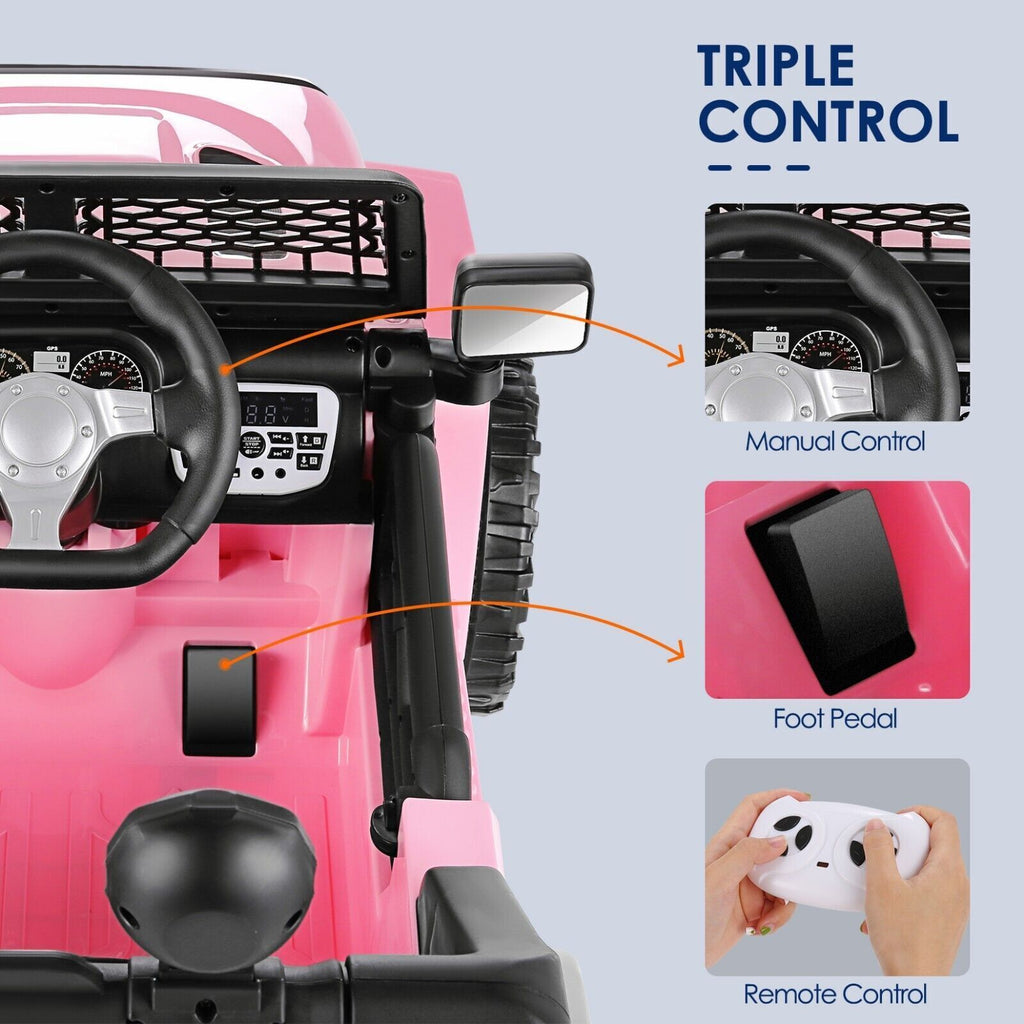 12V Electric Kids Ride On Jeep Toy Car with Remote Control - Available in 5 Colors - Perfect Gift for Children