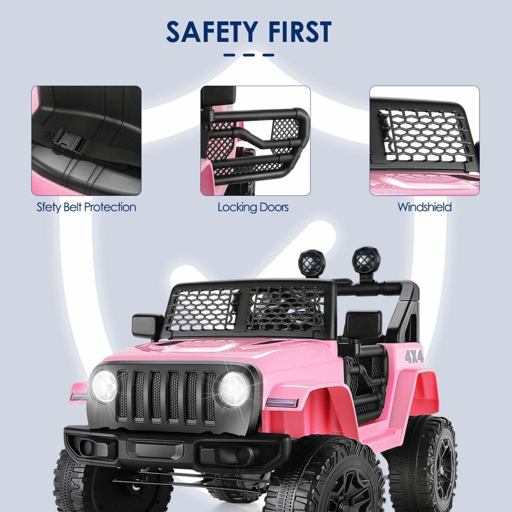 12V Electric Kids Ride On Jeep Toy Car with Remote Control - Available in 5 Colors - Perfect Gift for Children