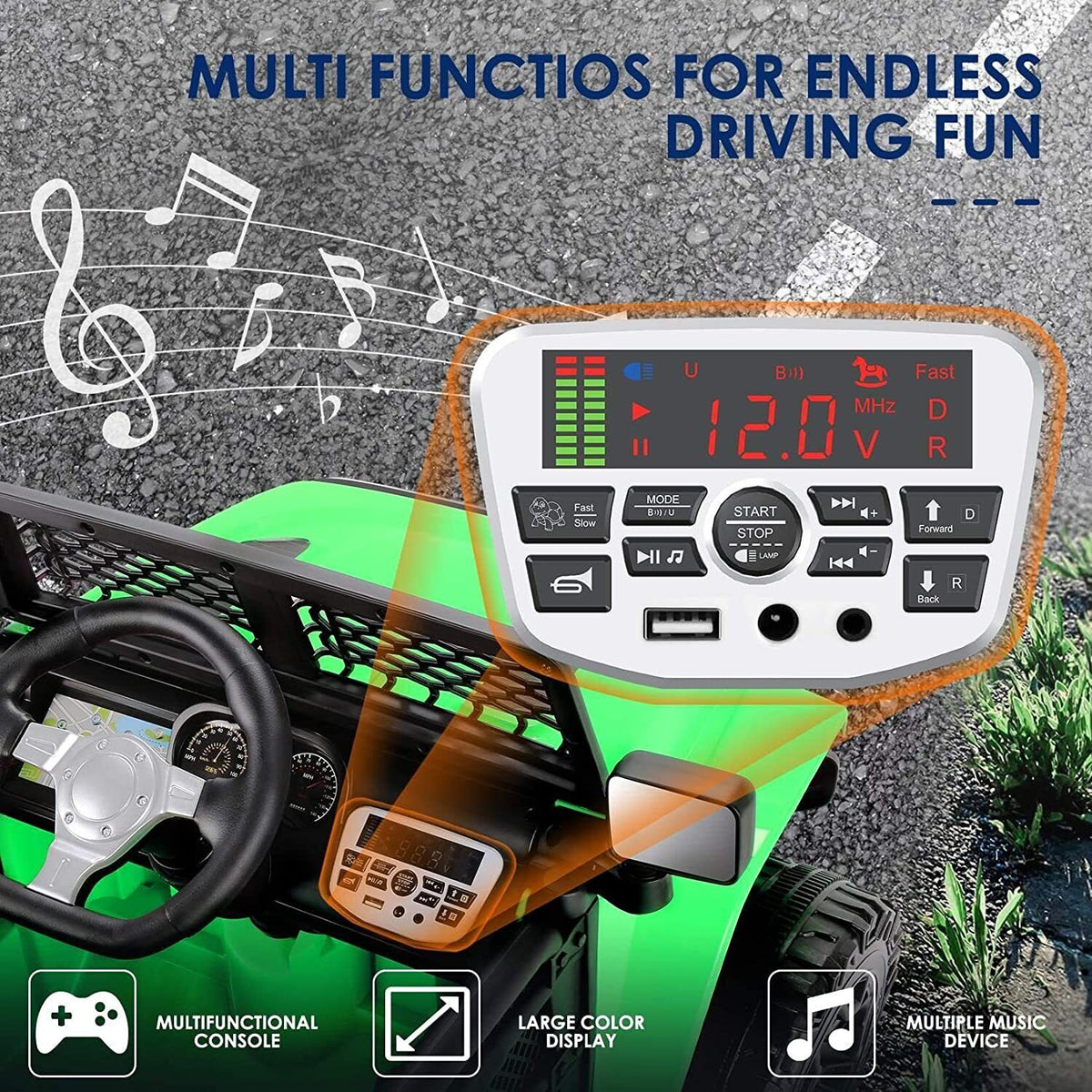 12V Electric Kids Ride On Jeep Toy Car with Remote Control - Available in 5 Colors - Perfect Gift for Children