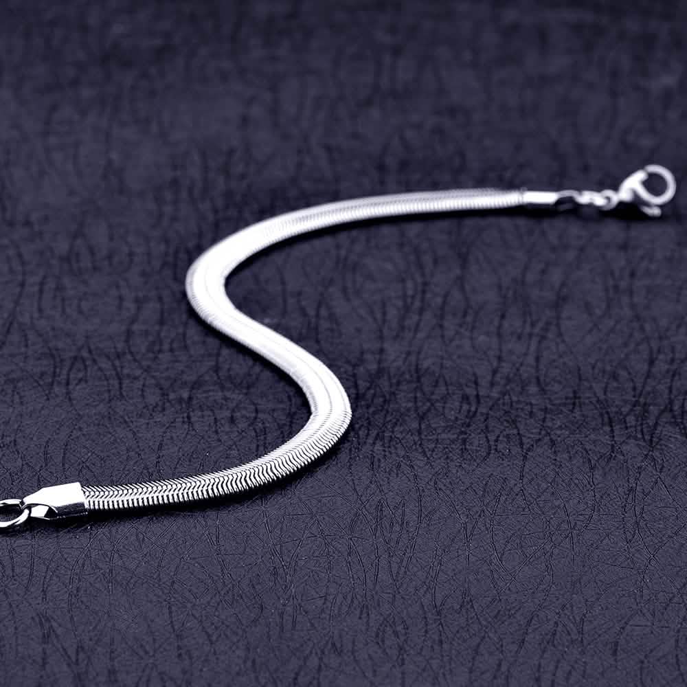 6mm Stainless Steel Snake Chain Bracelet – Unisex