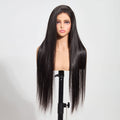 StariaHair 13"x4" HD Lace Straight 180% Frontal Wig #1B
