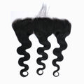 StariaHair 12-20 Inch 13"x6" Body Wave HD Lace Frontal #1B
