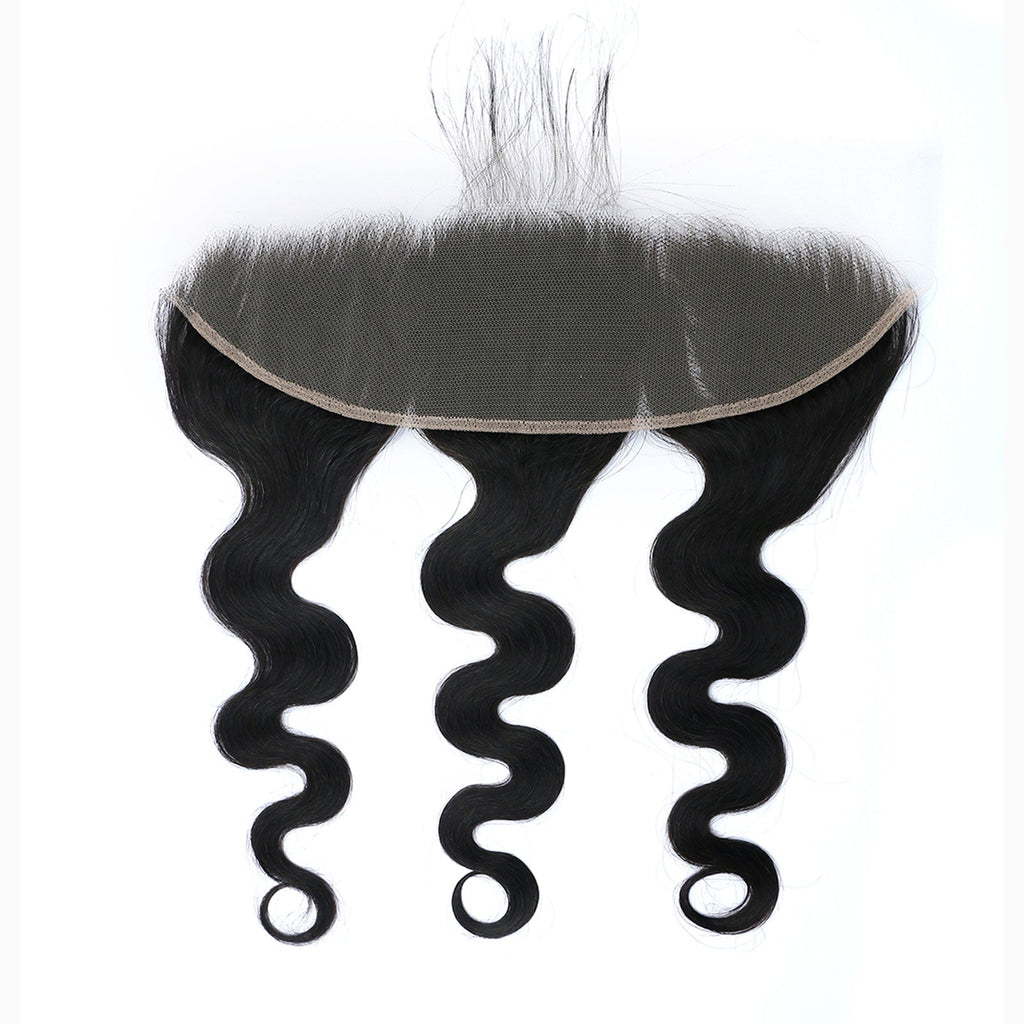 StariaHair 14-20 Inch 13"x4" Body Wave HD Lace Frontal #1B