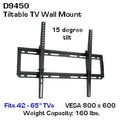 D9450 Heavy Duty Tiltable TV Wall Mount 42" - 65" TVs