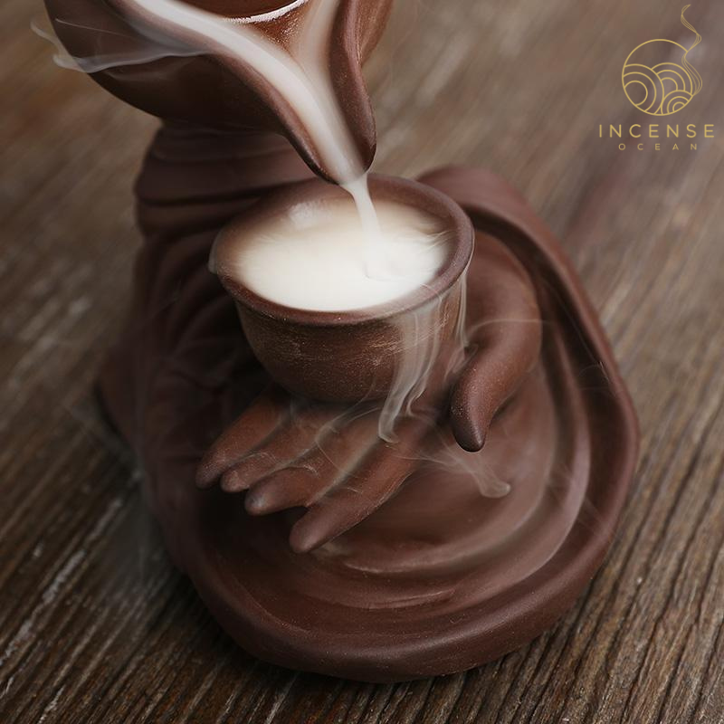 Ceramic Hand Censer Waterfall Incense Burner