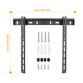 TV Wall Mount TV Wall Holder Bracket Support 32-65 inch Flat TV Max Hole Distance 400x400mm Hold Up To 30kg/66.14lbs