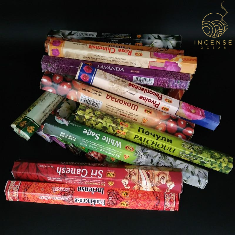 Indian Incense Stick Handmade Aromatherapy Sticks 20 Sticks Per Box