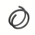 Stainless Steel Double Helix Nose Ring – 14K Gold Plated Hot Style Piercing Jewelry for Women