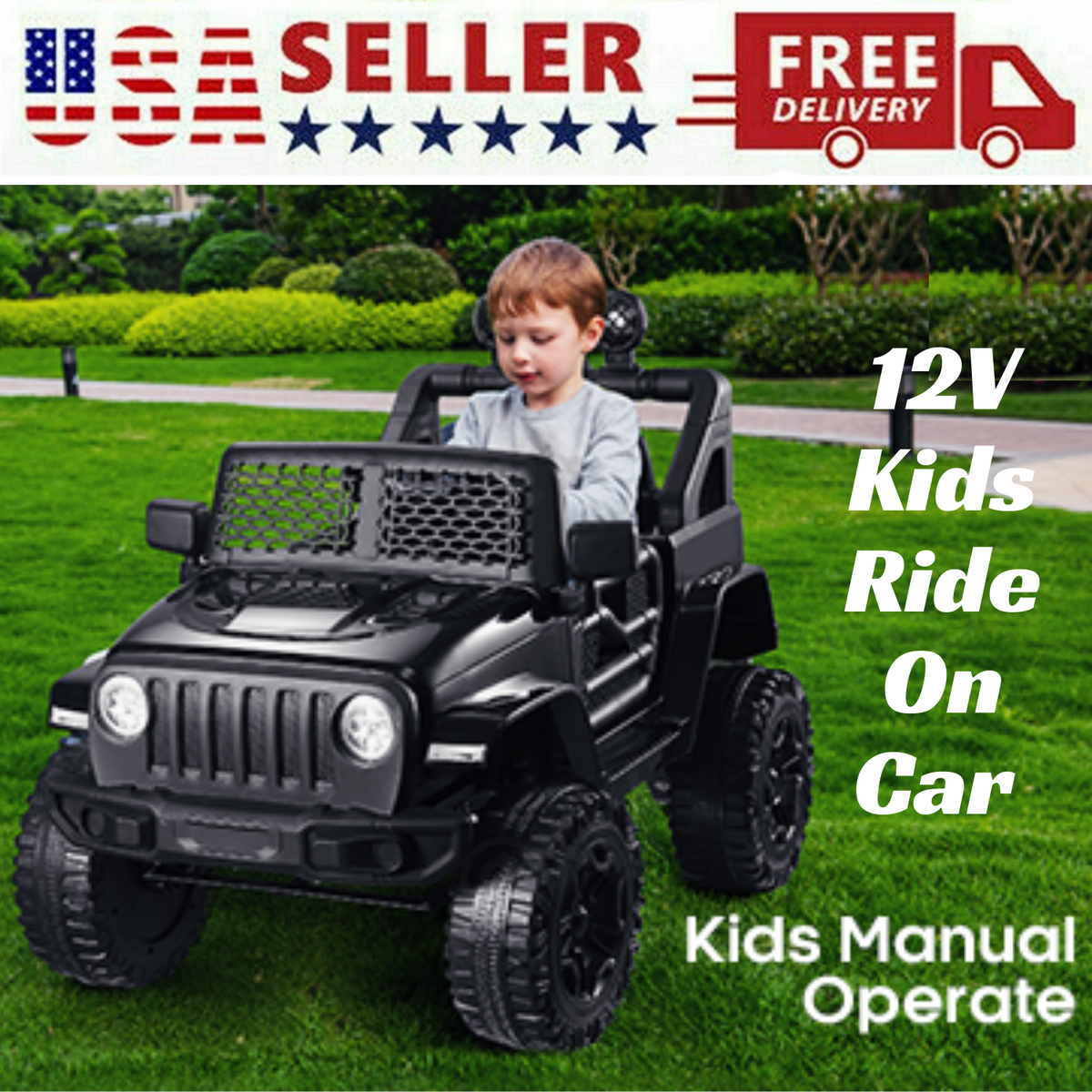 Kid Ride on Toy Car with Remote Control - Electric Truck for Children, Perfect Gift!