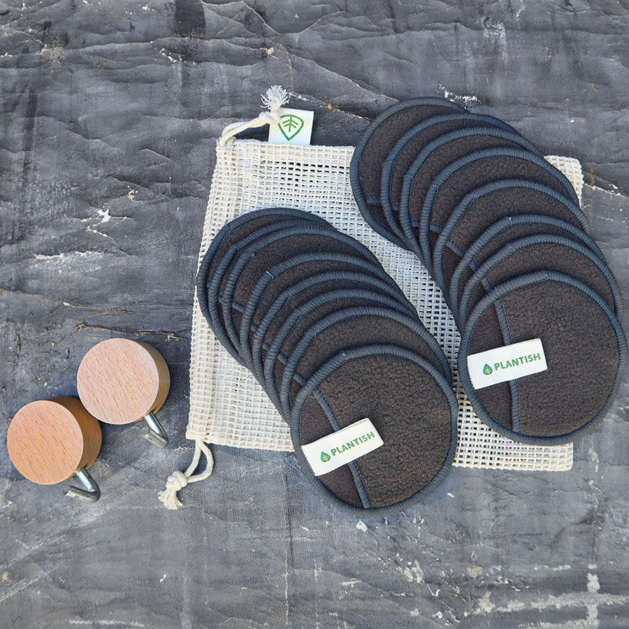 Bamboo Charcoal Facial Rounds Set